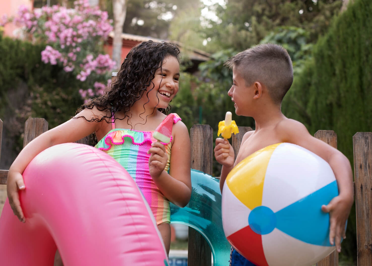 Fun pool party setup at Elegance Resort